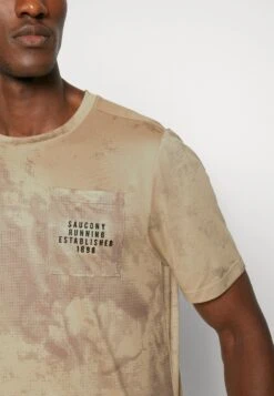 Saucony Explorer Short Sleeve - Sport T-Shirt - Pewter -Saucony 0430608b5e2f4df99a45a2481968a7f4