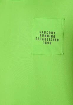 Saucony Explorer Short Sleeve - Sport T-Shirt - Invader Heather -Saucony 13730bbb47c74bcab3bb051cdab1e490
