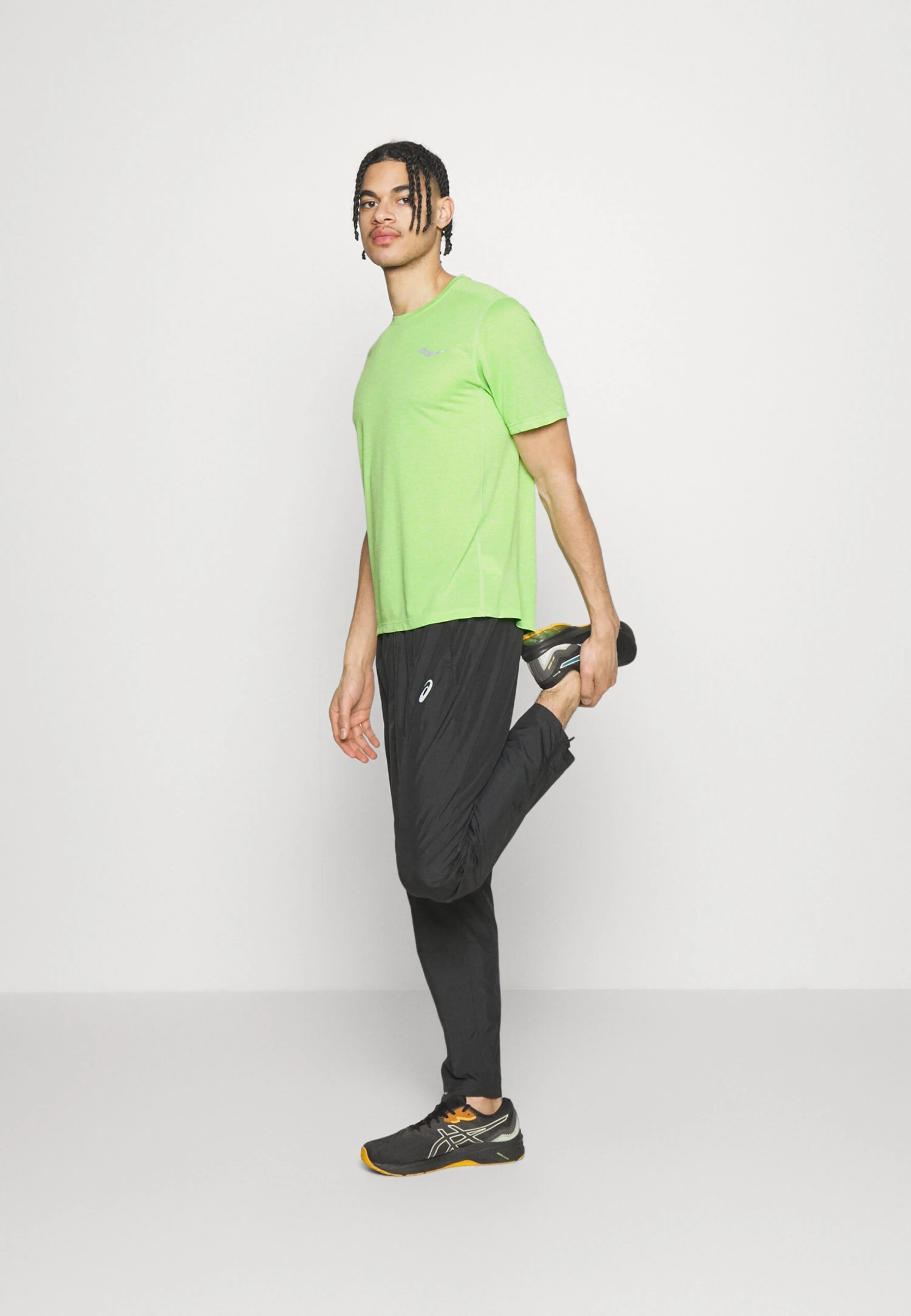 Saucony Stopwatch Short Sleeve - Sport T-Shirt - Invader Heather 6 Saucony Stopwatch Short Sleeve - Sport T-Shirt - Invader Heather - Afbeelding 4