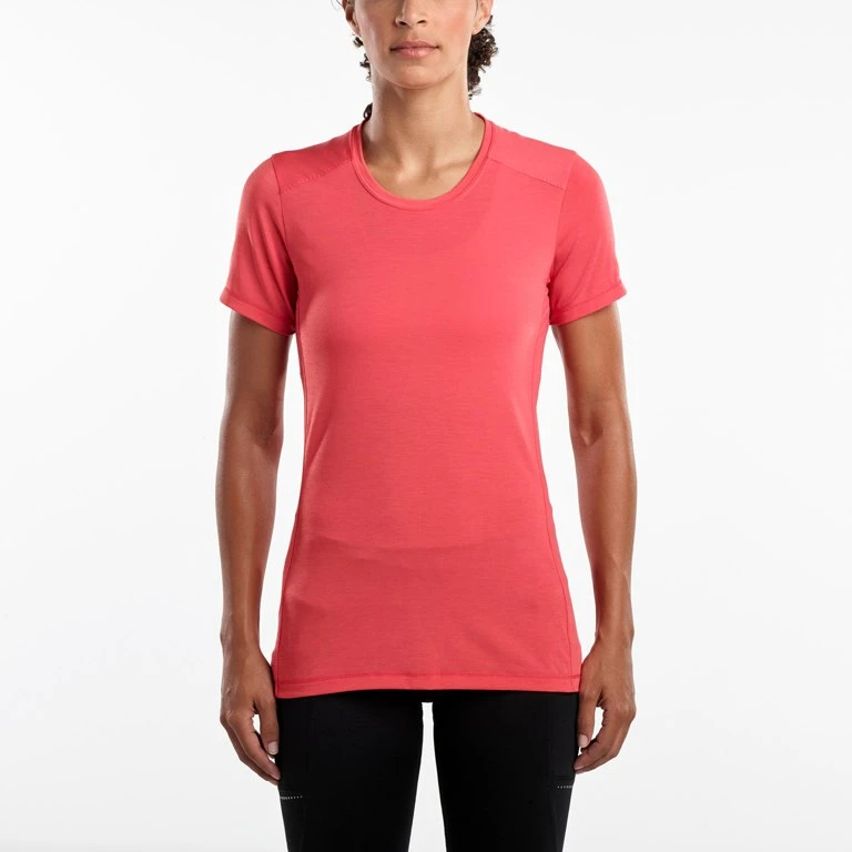 Saucony Freedom Short Sleeve Women's Shirt - Hibiscus 4 Saucony Freedom Short Sleeve Women's Shirt - Hibiscus - Afbeelding 2