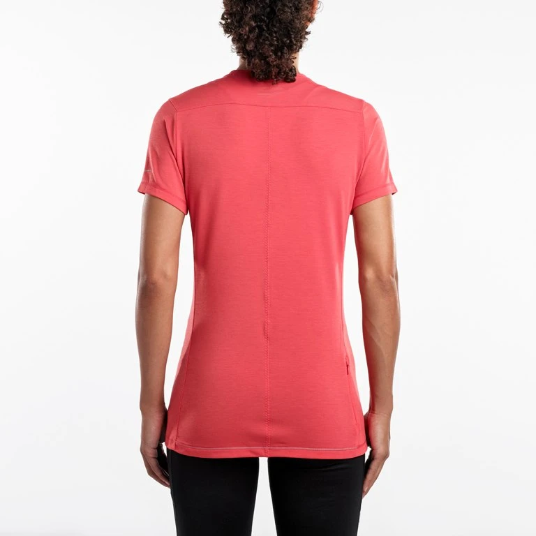 Saucony Freedom Short Sleeve Women's Shirt - Hibiscus 5 Saucony Freedom Short Sleeve Women's Shirt - Hibiscus - Afbeelding 3