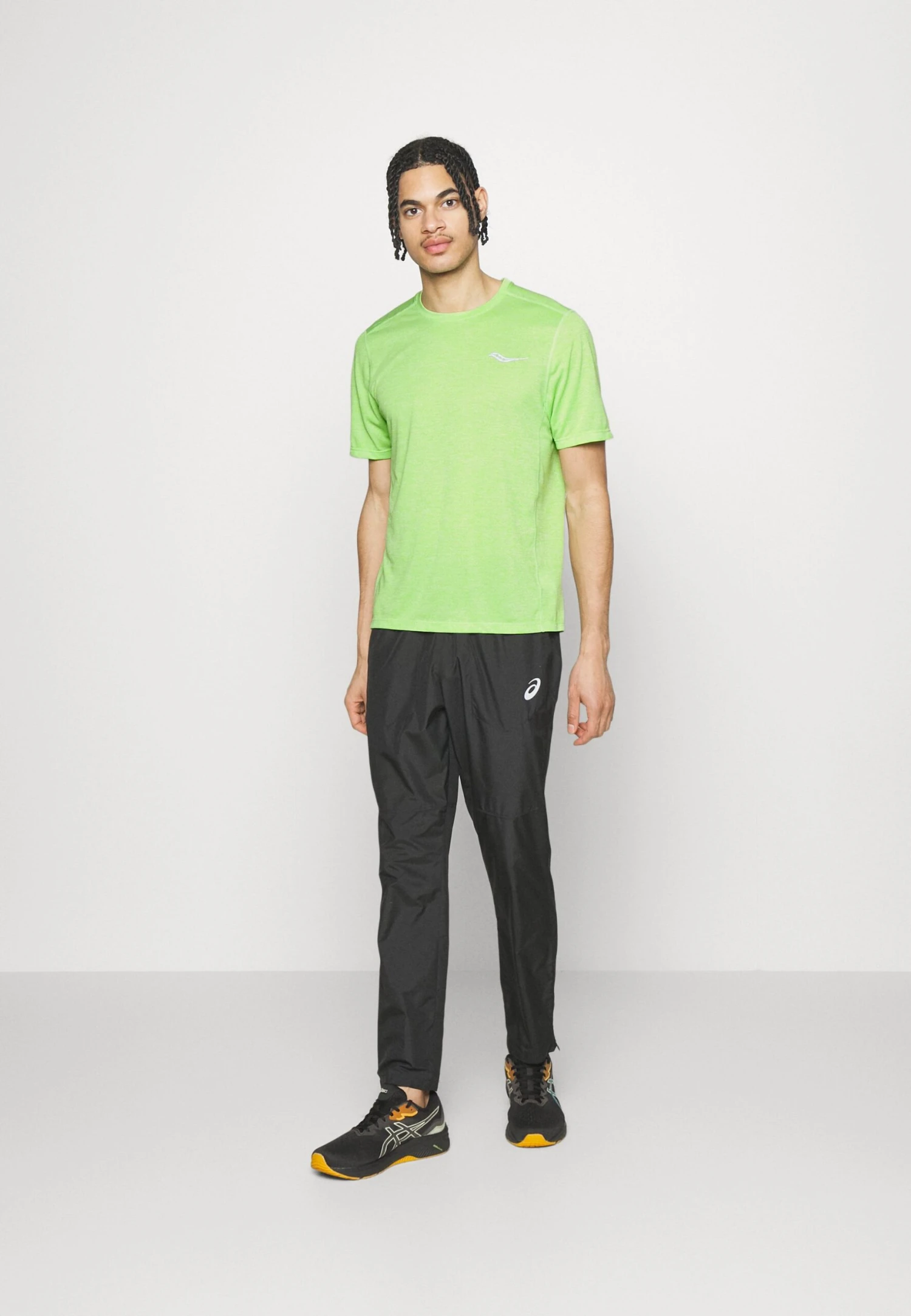 Saucony Stopwatch Short Sleeve - Sport T-Shirt - Invader Heather 4 Saucony Stopwatch Short Sleeve - Sport T-Shirt - Invader Heather - Afbeelding 2