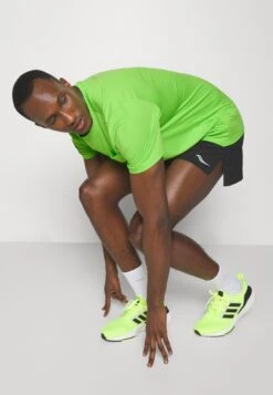 Saucony Explorer Short Sleeve - Sport T-Shirt - Invader Heather -Saucony 50423144652f4a92a460359e750dc51e