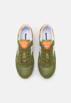 Saucony Shadow Original - Sneakers Laag - Olive/Orange -Saucony 5ffb532786b64952a799a46e8e354ff9