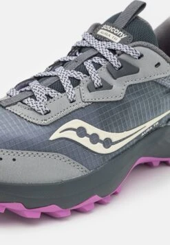 Saucony Aura Tr - Trail Hardloopschoenen - Fossil/Grape -Saucony 6b256af399fc49f980fec73cbbabfdc0