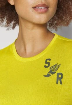 Saucony Stopwatch Graphic Short Sleeve - T-Shirt Print - Arrovo Heather -Saucony 6c7a3684abd34f35b86ed237f576f8d5