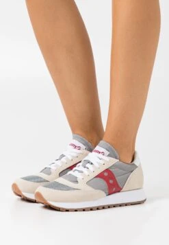 Saucony Jazz Vintage - Sneakers Laag - Marshmallow/Grey/Red