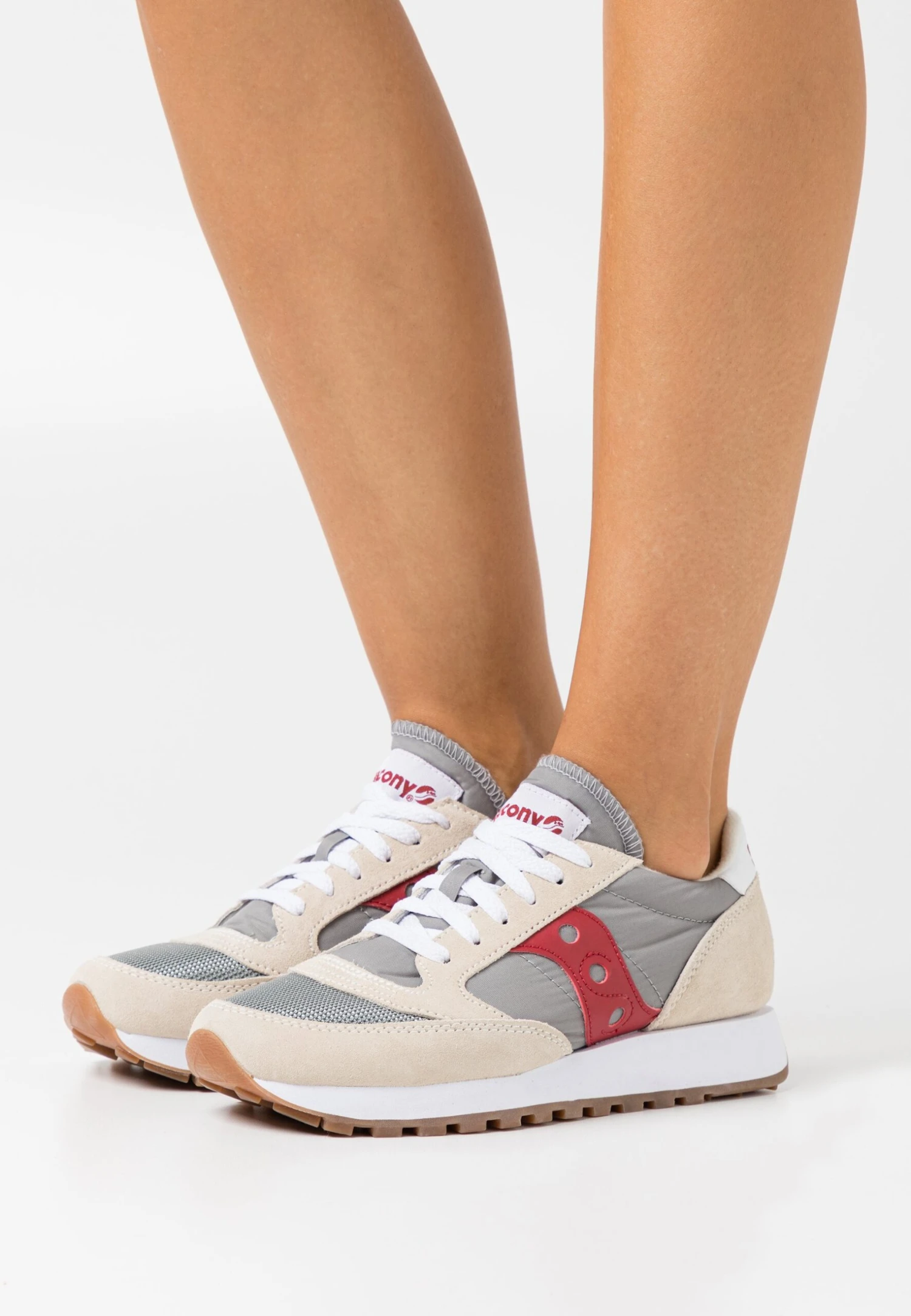 Saucony Jazz Vintage - Sneakers Laag - Marshmallow/Grey/Red 3 Saucony Jazz Vintage - Sneakers Laag - Marshmallow/Grey/Red