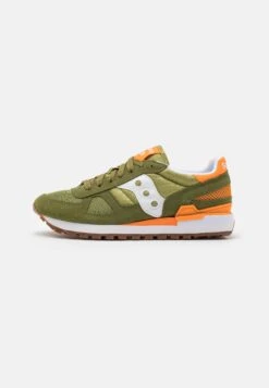 Saucony Shadow Original - Sneakers Laag - Olive/Orange