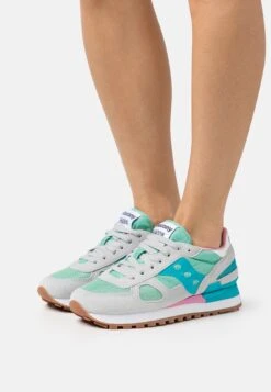 Saucony Shadow Original - Sneakers Laag - Beige/Green