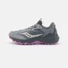 Saucony Aura Tr - Trail Hardloopschoenen - Fossil/Grape