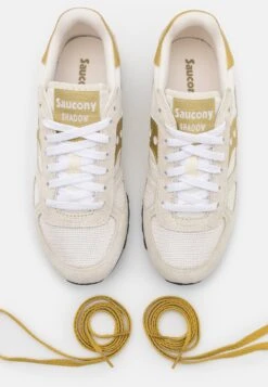 Saucony Shadow Original - Sneakers Laag - White/Gold -Saucony fd1bfcce561e4c3cb781b4d29ee5a463
