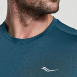 Saucony Stopwatch Short Sleeve Shirt - Lagoon 8 Saucony Stopwatch Short Sleeve Shirt - Lagoon -Saucony sam800278 ln 03 1328627