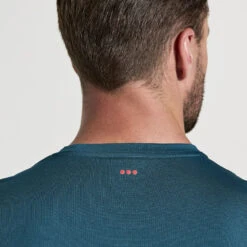 Saucony Stopwatch Short Sleeve Shirt - Lagoon 9 Saucony Stopwatch Short Sleeve Shirt - Lagoon -Saucony sam800278 ln 04 1328626