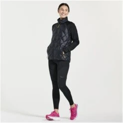 Saucony Boulder Wind Women's Tight - Black -Saucony saucony boulder wind tight women black 7 1326236