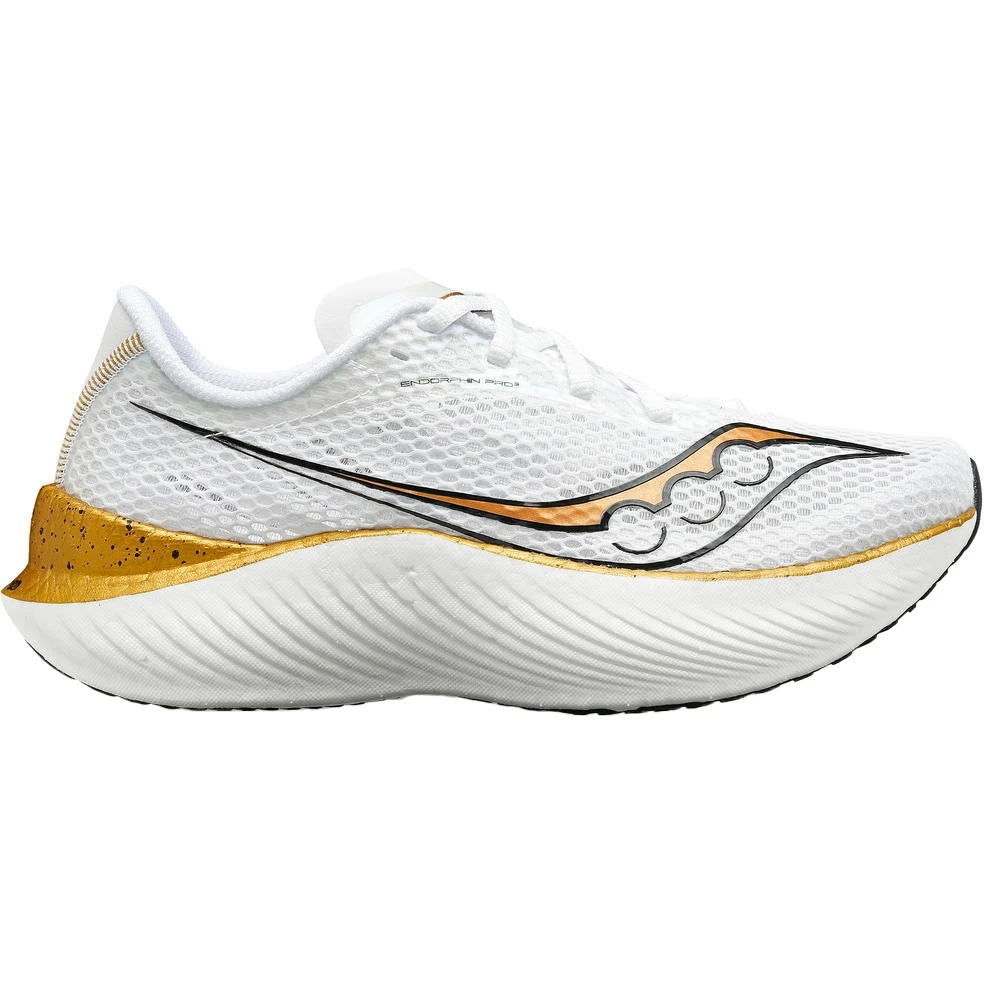 Saucony Endorphin Pro 3 Hardloopschoenen - White/gold 3 Saucony Endorphin Pro 3 Hardloopschoenen - White/gold