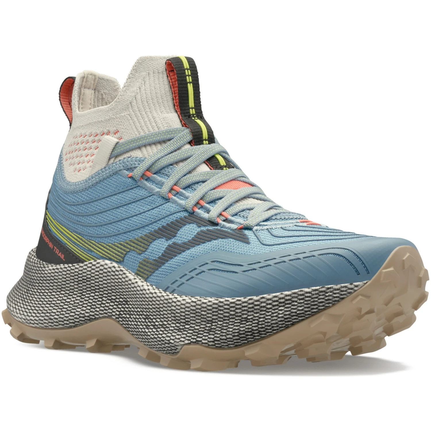 Saucony Endorphin Trail Mid Women's Trail Running Shoes - Slate/coral 7 Saucony Endorphin Trail Mid Women's Trail Running Shoes - Slate/coral - Afbeelding 5