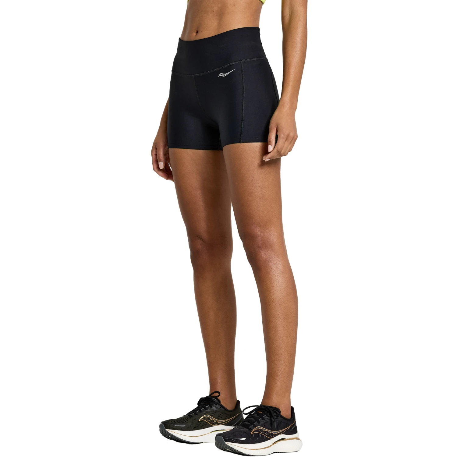 Saucony Fortify 3" Dames Hot Shorts - Zwart 4 Saucony Fortify 3" Dames Hot Shorts - Zwart - Afbeelding 2