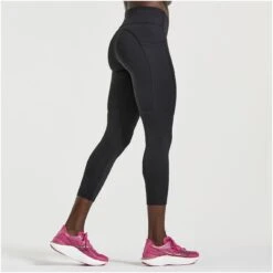 Saucony Fortify Crop Women's Tights - Black -Saucony saucony fortify crop women black 2 1317402
