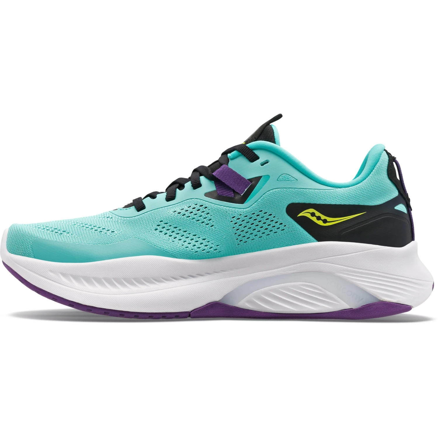 Saucony Guide 15 Women's Running Shoes - Cool Mint/acid 4 Saucony Guide 15 Women's Running Shoes - Cool Mint/acid - Afbeelding 2