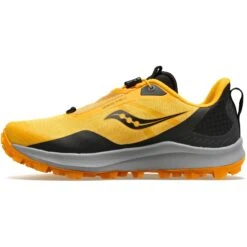 Saucony Peregrine 12 ST Women Trail Shoe - Black/gold -Saucony saucony peregrine 12 st women trail shoe black gold 1 1228409