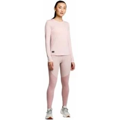 Saucony Peregrine Merino Shirt Met Lange Mouwen - Smoke Heather -Saucony saucony peregrine merino long sleeve women smoke heather 3 1551819