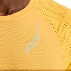 Saucony Pinnacle Shirt Met Korte Mouwen - Blazing Orange -Saucony saucony pinnacle short sleeve shirt blazing orange 5 1451811