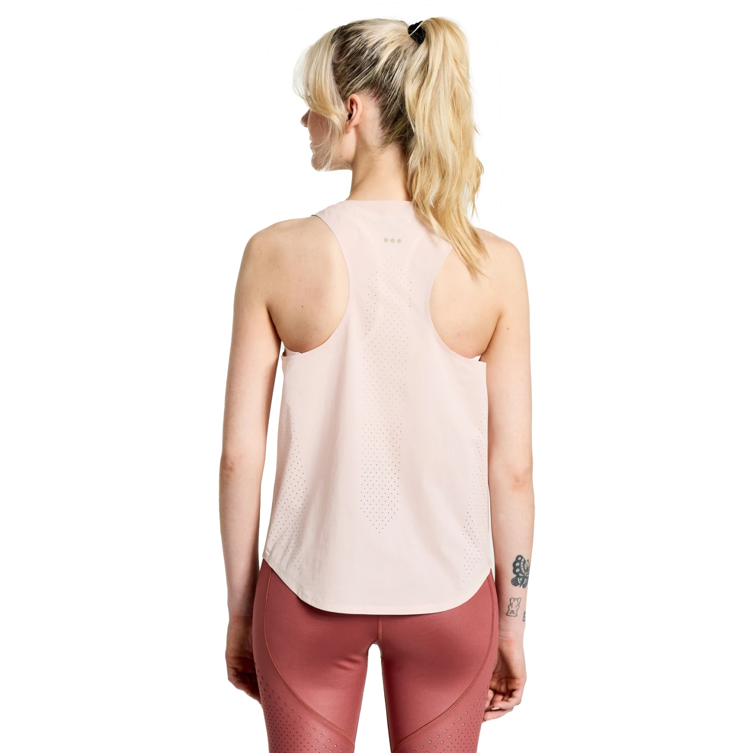 Saucony Pinnacle Dames Tanktop - Sepia Rose 4 Saucony Pinnacle Dames Tanktop - Sepia Rose - Afbeelding 2