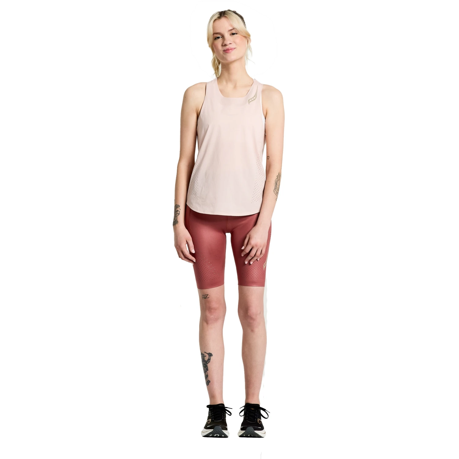 Saucony Pinnacle Dames Tanktop - Sepia Rose 5 Saucony Pinnacle Dames Tanktop - Sepia Rose - Afbeelding 3