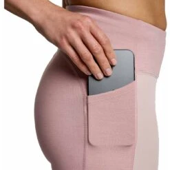 Saucony Runshield Dames Legging - Smoke Heather -Saucony saucony runshield tights women smoke heather 7 1551790