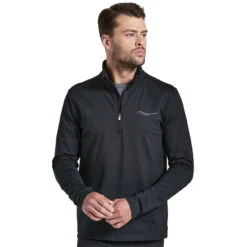 Saucony Solstice 1/4 Zip Shirt - Black