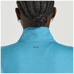 Saucony Solstice 1/4 Zip Women's Shirt - Turquoise Heather 11 Saucony Solstice 1/4 Zip Women's Shirt - Turquoise Heather -Saucony saucony solstice 1 4 zip shirt turquoise5 1330286