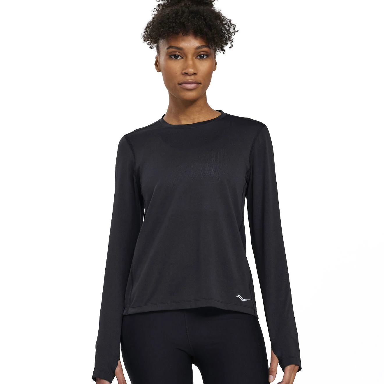 Saucony Stopwatch Women's Long Sleeve - Black 3 Saucony Stopwatch Women's Long Sleeve - Black