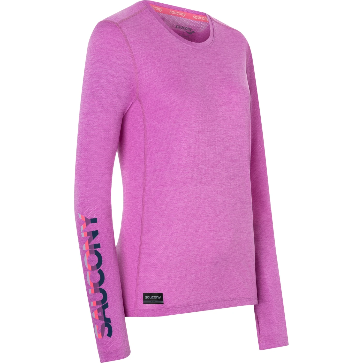 Saucony Stopwatch Graphic Dames Shirt Met Lange Mouwen - Grape Heather Graphic 6 Saucony Stopwatch Graphic Dames Shirt Met Lange Mouwen - Grape Heather Graphic - Afbeelding 4