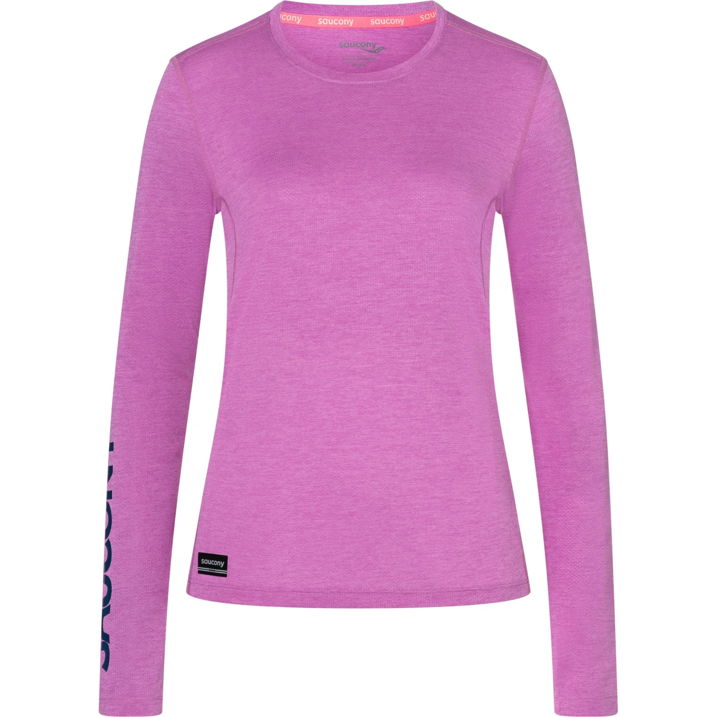 Saucony Stopwatch Graphic Dames Shirt Met Lange Mouwen - Grape Heather Graphic 7 Saucony Stopwatch Graphic Dames Shirt Met Lange Mouwen - Grape Heather Graphic - Afbeelding 5