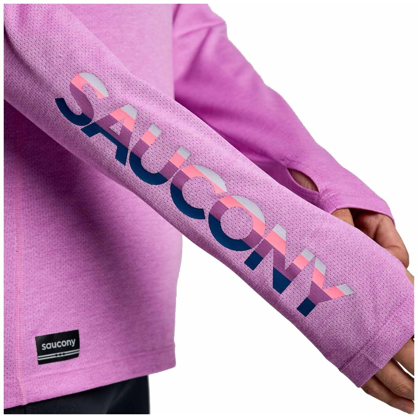 Saucony Stopwatch Graphic Dames Shirt Met Lange Mouwen - Grape Heather Graphic 9 Saucony Stopwatch Graphic Dames Shirt Met Lange Mouwen - Grape Heather Graphic - Afbeelding 7