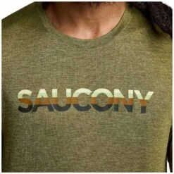 Saucony Stopwatch Graphic Shirt Met Korte Mouwen - Glade Heather Graphic -Saucony saucony stopwatch graphic short sleeve shirt glade heather graphic 5 1551946