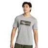 Saucony Stopwatch Graphic Shirt Met Korte Mouwen - Light Grey Heather Graphic -Saucony saucony stopwatch graphic short sleeve shirt light grey heather graphic 1 1453378