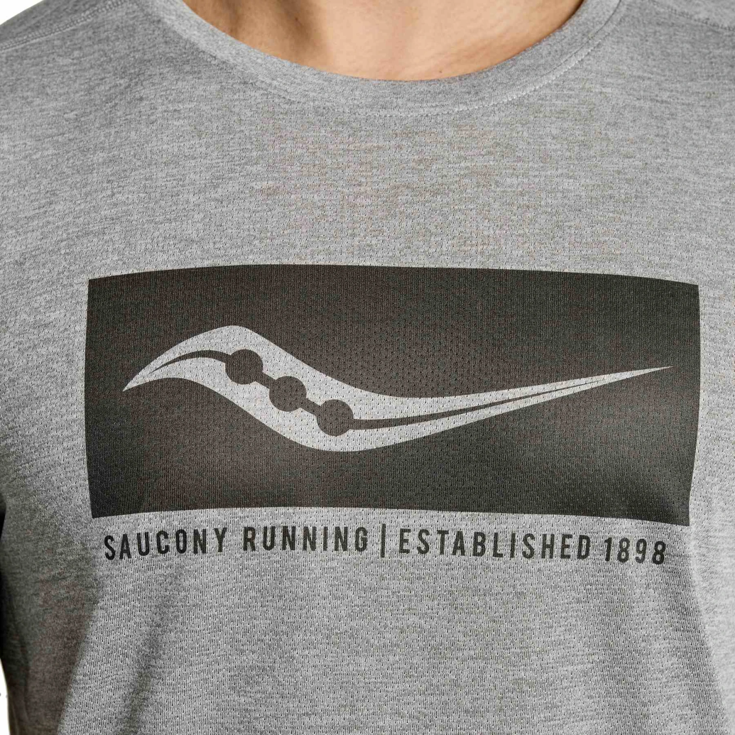 Saucony Stopwatch Graphic Shirt Met Korte Mouwen - Light Grey Heather Graphic 7 Saucony Stopwatch Graphic Shirt Met Korte Mouwen - Light Grey Heather Graphic - Afbeelding 5