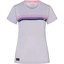 Saucony Stopwatch Graphic Dames Shirt Met Korte Mouwen - Mauve Graphic -Saucony saucony stopwatch graphic short sleeve women mauve graphic 1 1551661