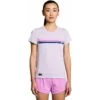 Saucony Stopwatch Graphic Dames Shirt Met Korte Mouwen - Mauve Graphic