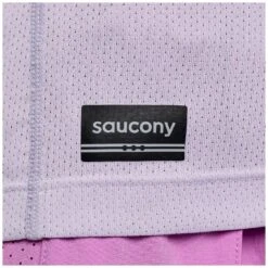 Saucony Stopwatch Graphic Dames Shirt Met Korte Mouwen - Mauve Graphic -Saucony saucony stopwatch graphic short sleeve women mauve graphic 6 1551962