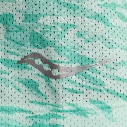 Saucony Stopwatch Graphic Dames Tanktop - Atmos Wave Print -Saucony saucony stopwatch graphic singlet women atmos wave print 6 1453414