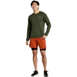 Saucony Stopwatch Shirt Met Lange Mouwen - Climbing Ivy Heather -Saucony saucony stopwatch long sleeve shirt climbing ivy heather 2 1451755