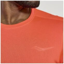 Saucony Stopwatch Short Sleeve Shirt - Vizi Red -Saucony saucony stopwatch short sleeve shirt vizi red 4 1326329