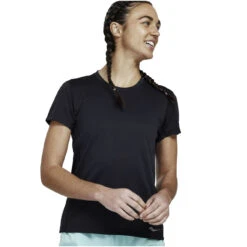 Saucony Stopwatch Women's Short Sleeve Shirt - Black