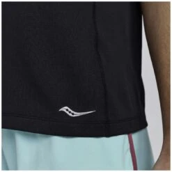 Saucony Stopwatch Women's Short Sleeve Shirt - Black -Saucony saucony stopwatch short sleeve women black 4 1326345