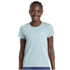 Saucony Stopwatch Women's Short Sleeve Shirt - Rainfall Heather