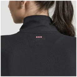 Saucony Sunday 1/4 Zip Women's Shirt - Black -Saucony saucony sunday 1 4 zip women black 4 1317655