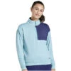 Saucony Sunday 1/4 Zip Women's Shirt - Rainfall Heather -Saucony saucony sunday 1 4 zip women rainfall heather1 1317661 1318249